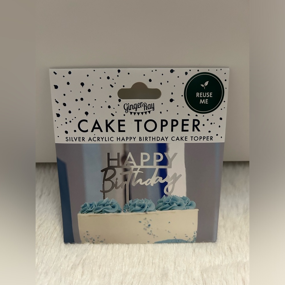 Happy Birthday cake topper